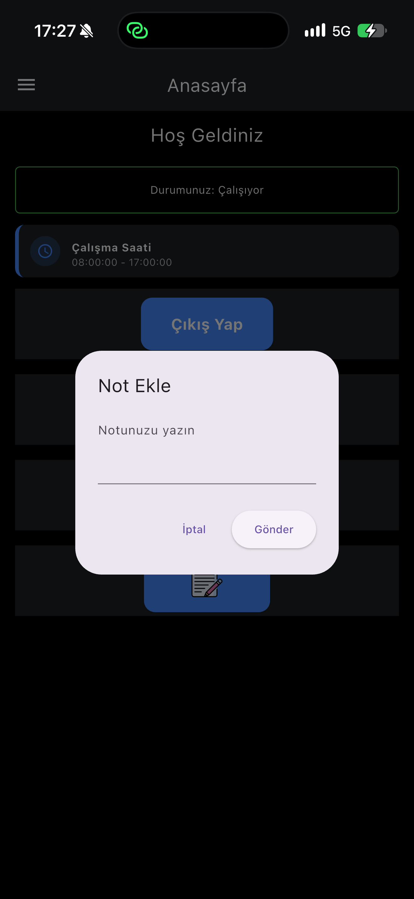 Mobil PDKS ekran 5